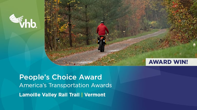 Vermont’s Lamoille Valley Rail Trail wins the America’s Transportation Awards People’s Choice Award