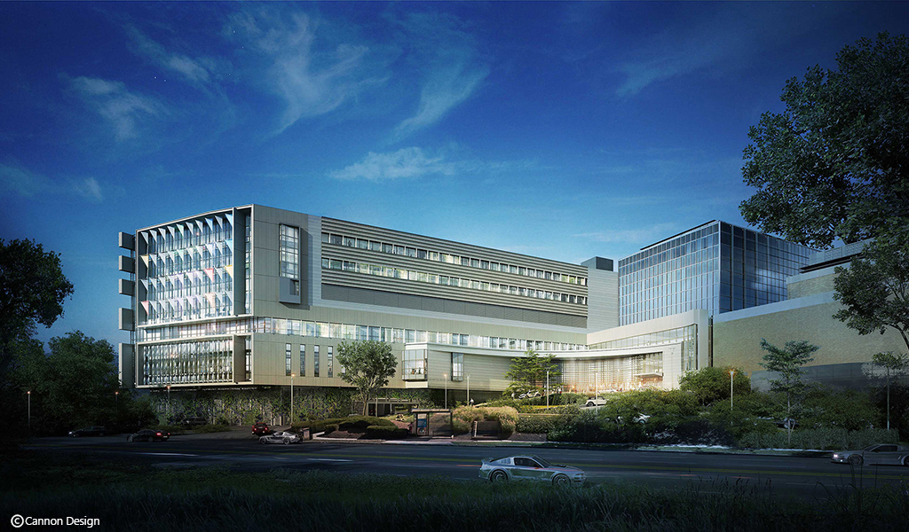 North Shore University Hospital’s new 800-bed Advanced Surgical Pavilion.