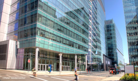 Street view of The Center for Life Science in Boston, Massachusetts.