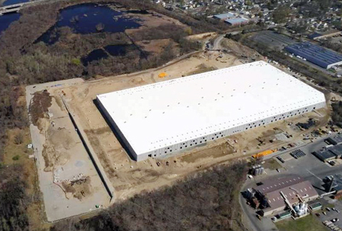 Aerial view of The Home Depot’s 775,000-square-foot Operations Center in Tewksbury, MA.