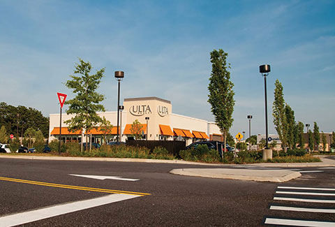 View of Ulta at the Shops of Riverhead in New York.
