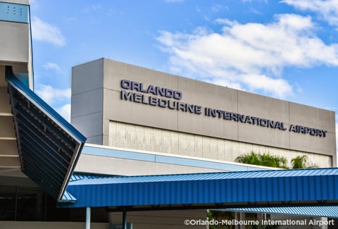 Orlando-Melbourne International Airport’s main terminal building