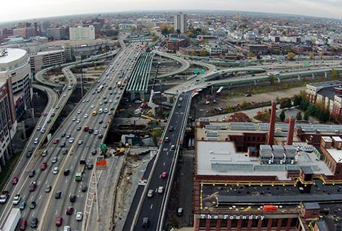 One of the most heavily traveled segments of I-95 is in Providence