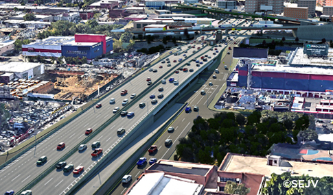 Highway improvements rendering facing west 
