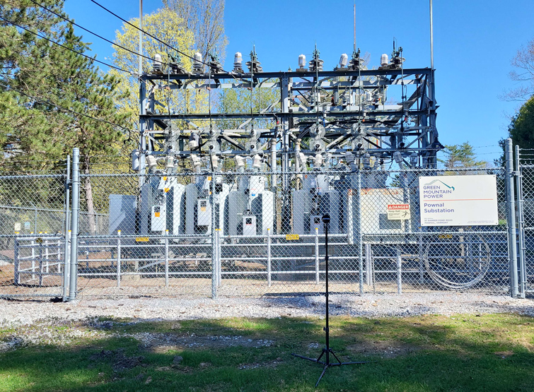 Energy terminal facility with a chain link fence.