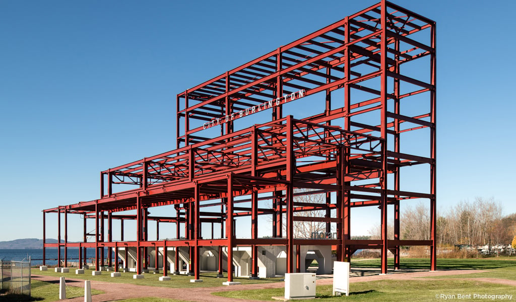 The FRAME on the Lake Champlain Waterfront in Burlington, Vermont.