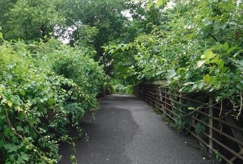 A walkable and bikeable path provides important access to recreation for the community.