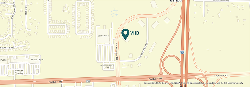 Location of VHB's Sarasota, Florida office.