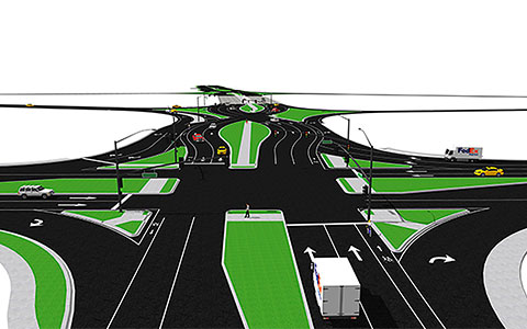 Diving into a Diverging Diamond Interchange