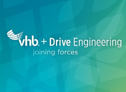 Watermark of VHB and Drive Engineering joining forces. 
