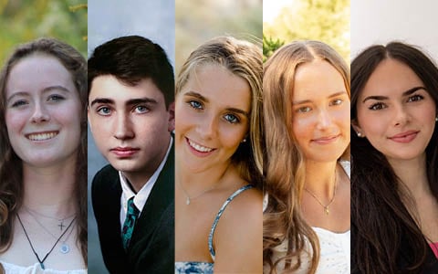 Collage of 2026 family scholarship winners.