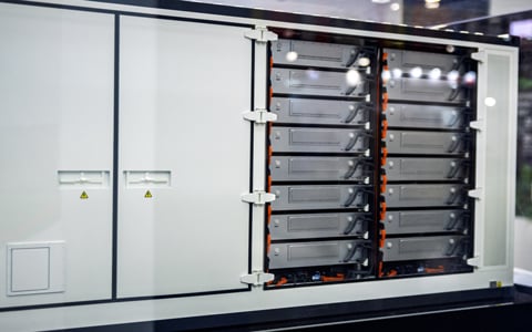 A battery storage system.