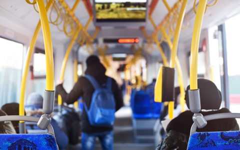 inside of city tram