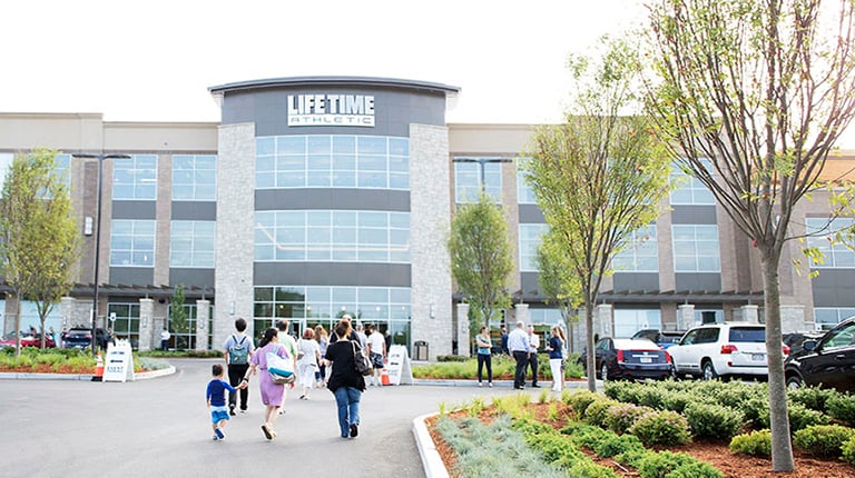 Grand opening of Life Time Athletic Club in Burlington, Massachusetts.