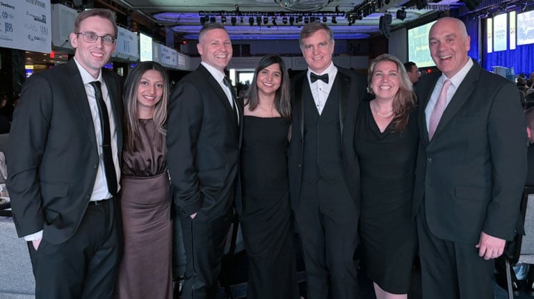 VHB employees at ACEC-NY Engineering Excellence Awards ceremony celebrating 2026 project honors.