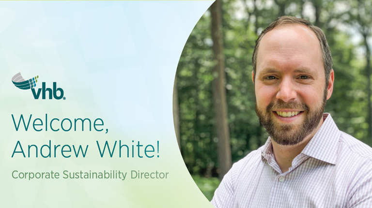 A photo of Andrew White, Corporate Sustainability Director