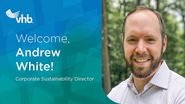 A photo of Andrew White, Corporate Sustainability Director
