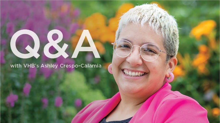 Ashley Crespo-Calamia smiling at the camera.
