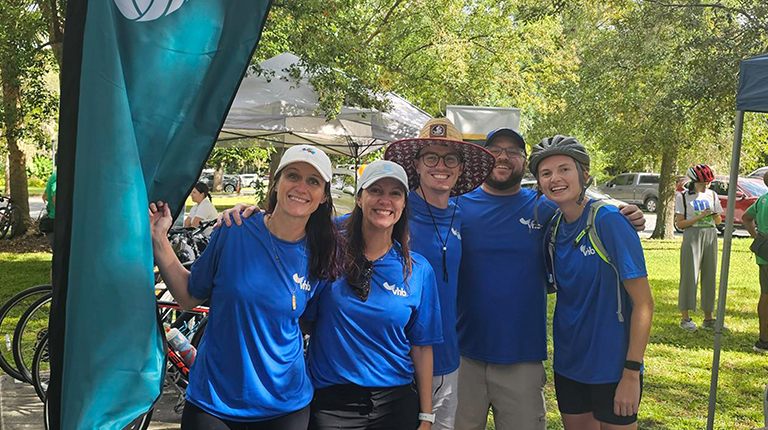 VHB staff members pose for Bike 5 Cities 