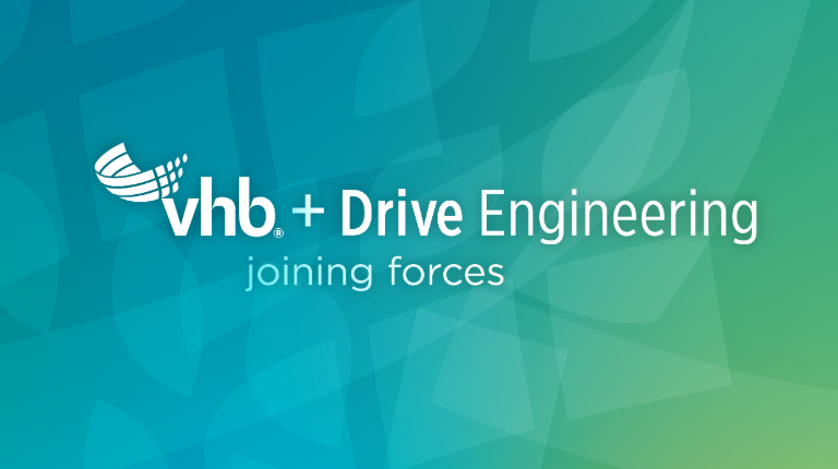 Watermark of VHB and Drive Engineering joining forces. 