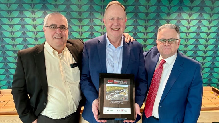 SCR team leaders Kenny Caputo, Rick Carey, and Charlie Passanisi