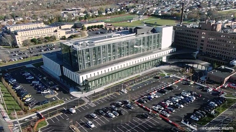 Aerial view of new Good Samaritan University Hospital.