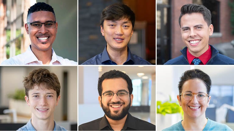 Collage of six VHBers smiling at the camera.