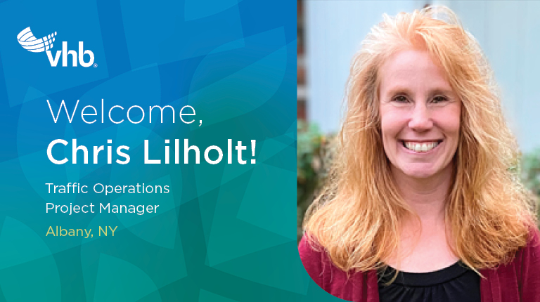 Banner graphic with three headshots and text saying “Welcome to VHB.”