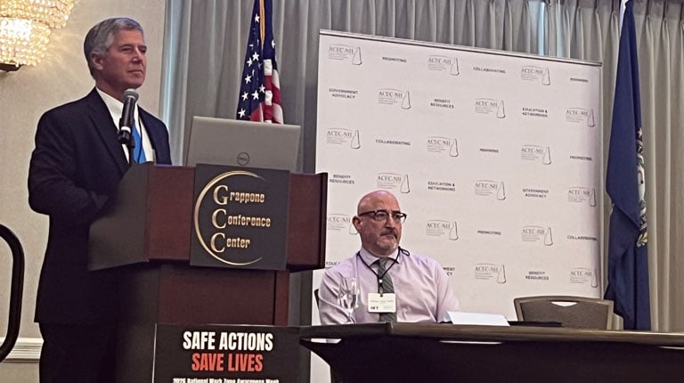 VHB Principal Gregory L. Bakos and NHDOT Project Manager Anthony Puntin 