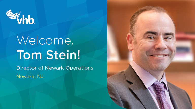 Tom Stein, Jr., VHB Director of Newark Operations