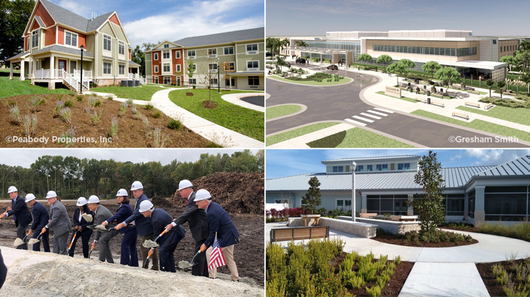 collage of 4 best in class facilities for veterans.
