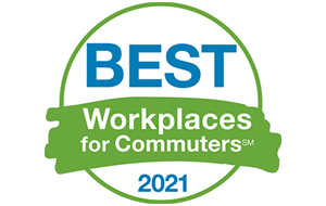 2021 Best workplaces for commuters logo