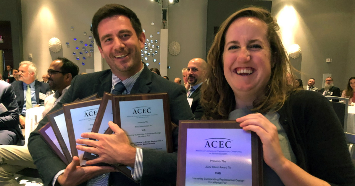 News VHB Wins Four ACEC/MA Engineering Excellence Awards VHB