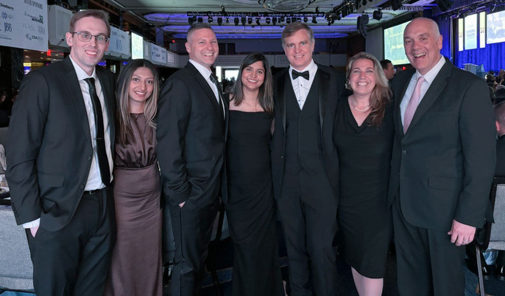 VHB employees at ACEC-NY Engineering Excellence Awards ceremony celebrating 2026 project honors.