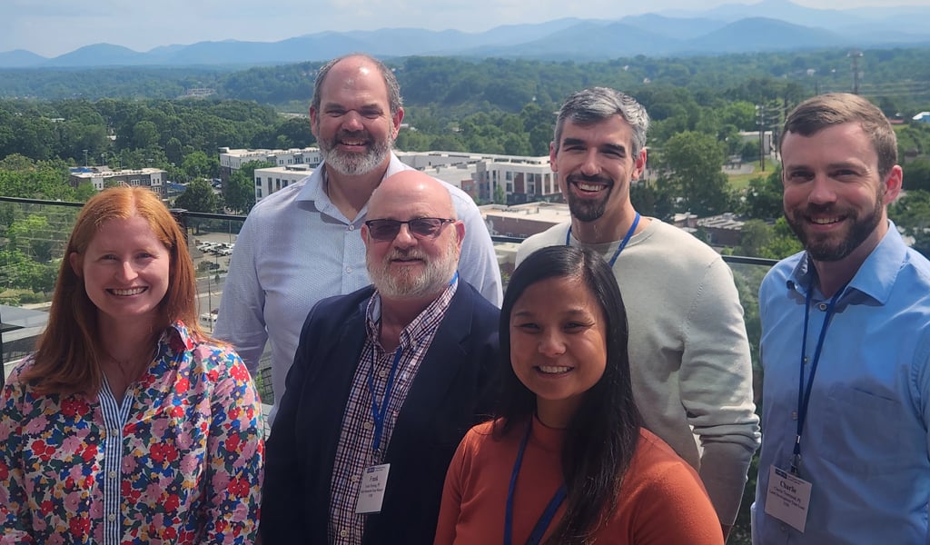 VHBers stand together for a selfie at the PENC Conference in Asheville, NC.