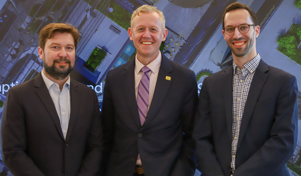 Ryan Prime, David Quart and Lior Melnick at Climate Week in New York.