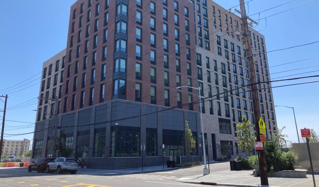 Exterior view of Building B1 at Edgemere Commons following completion.