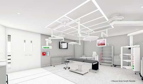 White surgical suite within J Wing