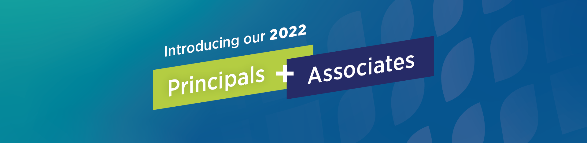 Introducing our 2022 Principals & Associates