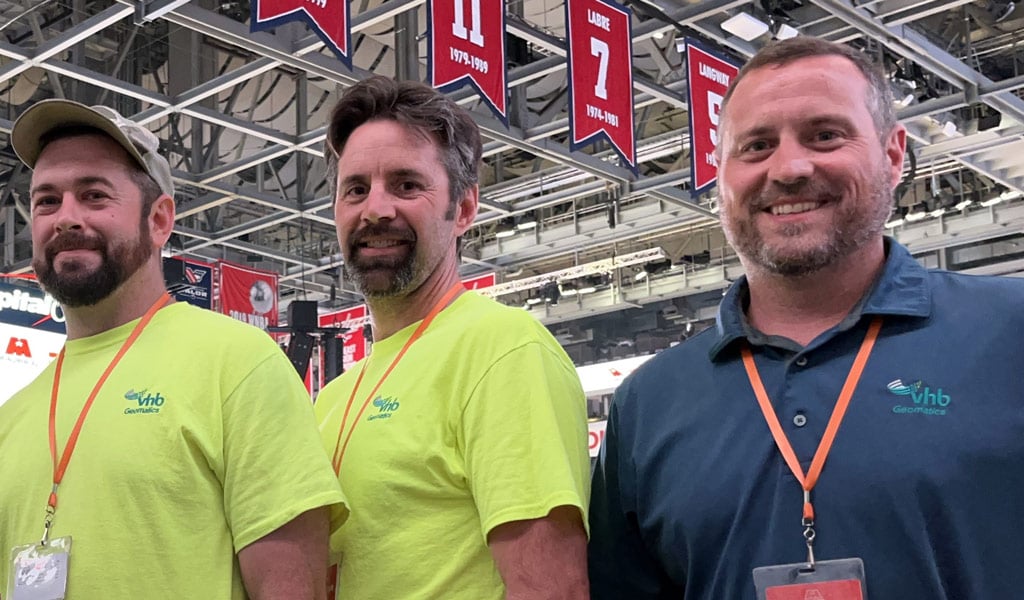 Members of our Geomatics team from left to right: Patrick Atkins, Matt Filion, and Shaun Lewis.