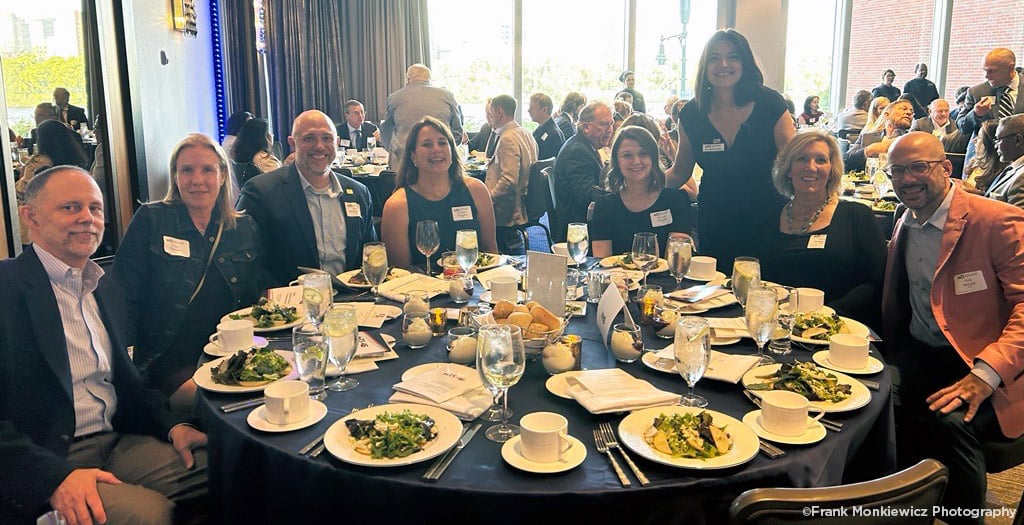 A group of VHB employees at the 2025 WTS-Boston Annual Awards & Scholarship Banquet. VHB is very supportive of employee participation in WTS.