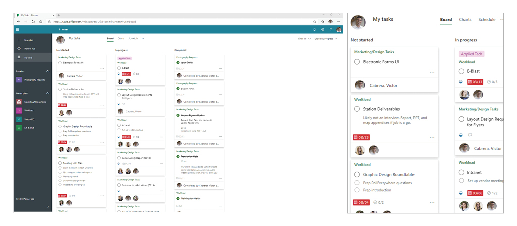 Screen shot of a digital to do list.