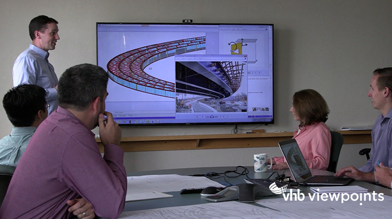VHB team members collaborate on design-build
