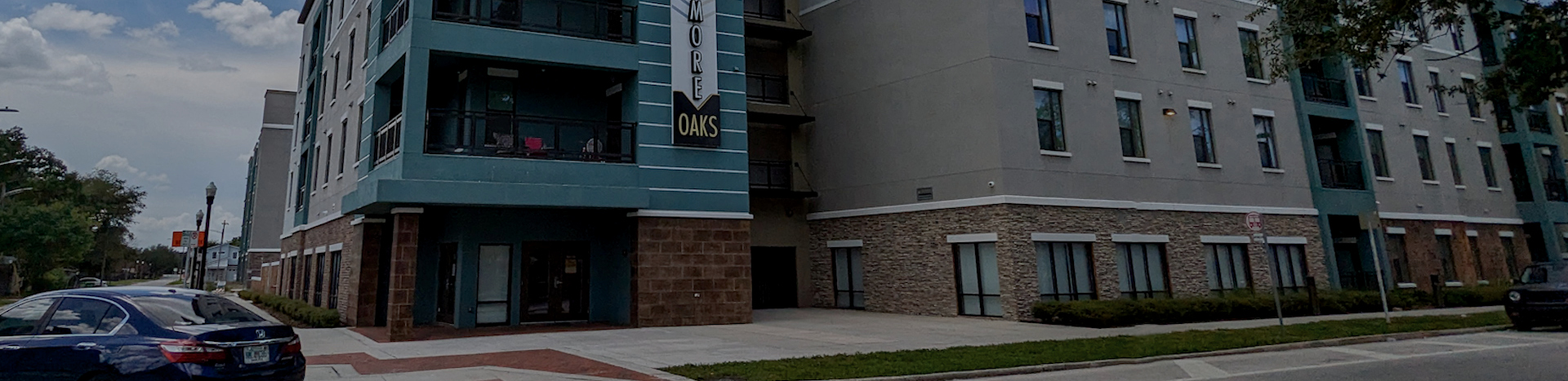 Exterior view of Parramore Oaks, an affordable housing development in Orlando, Florida. 