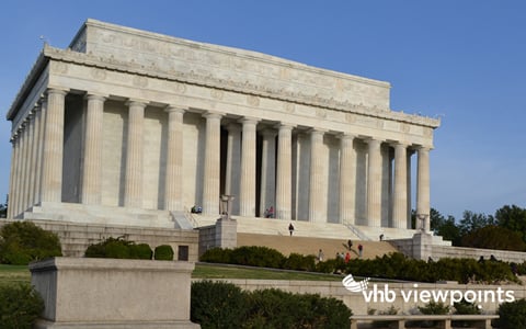 Exterior of the Lincoln Memorial