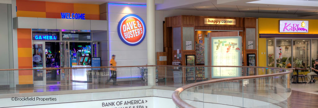 A Dave and Buster's in a mall